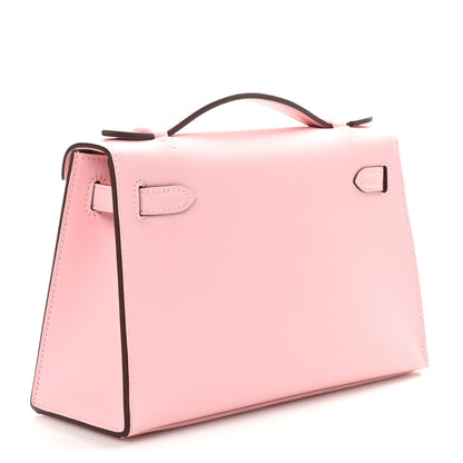 Hermes Swift Kelly Pochette Clutch Rose Sakura 4 of 12