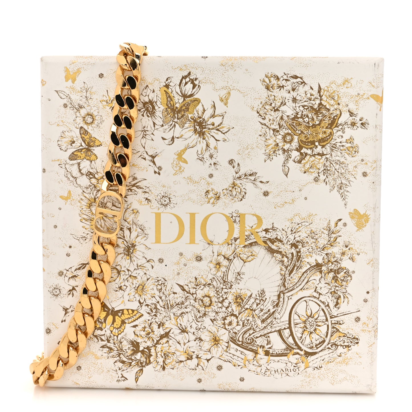 Metal Danseuse Etoile Chain Choker Necklace Gold