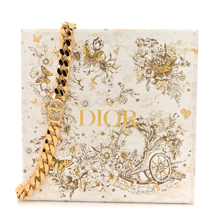 Christian Dior Metal Danseuse Etoile Chain Choker Necklace Gold 5 of 5