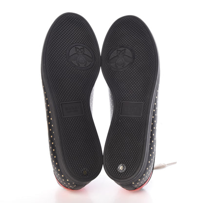 Gucci X SEGA Calfskin GUCCY Stars Womens Falacer Sneakers 40 Black 5 of 10