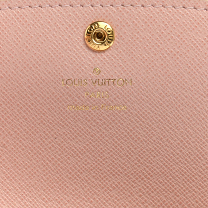 Louis Vuitton Damier Azur Emilie Wallet Rose Ballerine 6 of 8
