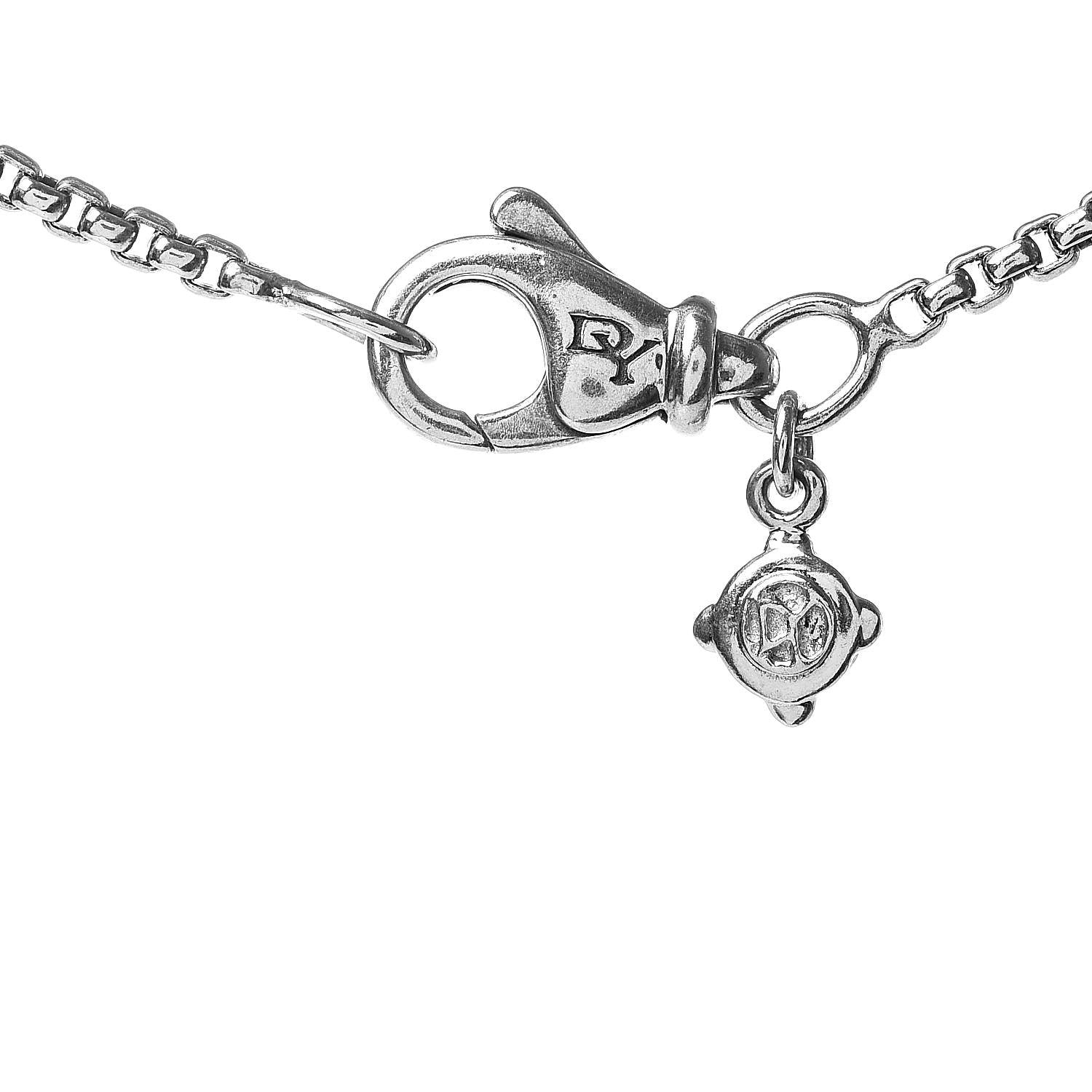 David Yurman Sterling Silver 14K Yellow Gold 1.7mm Box Chain Necklace 72" 5 of 5