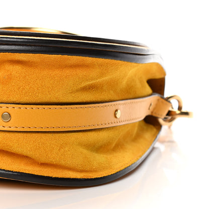Chloe Calfskin Suede Medium Nile Bracelet Bag Dark Ochre 11 of 16