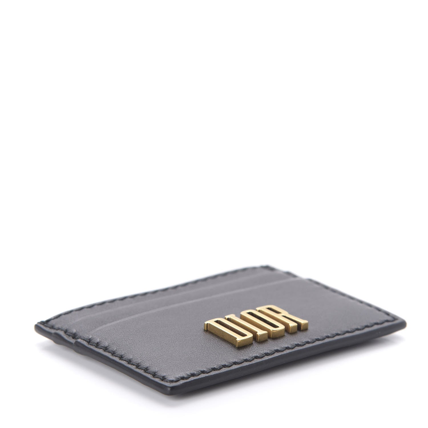 Christian Dior Calfskin D-Fence Card Holder Black 4 of 9