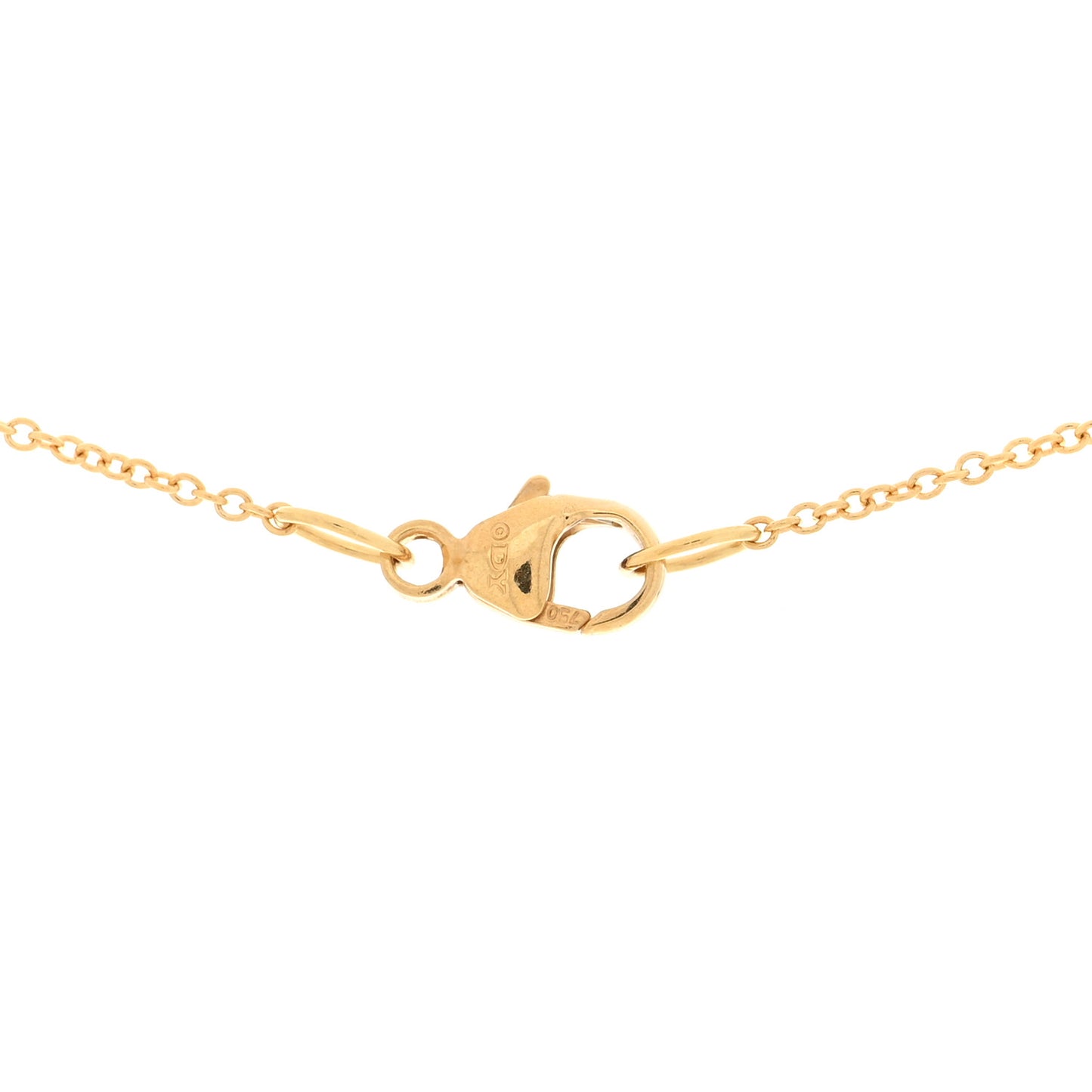 18K Yellow Gold Blue Sapphire Diamond Evil Eye Necklace