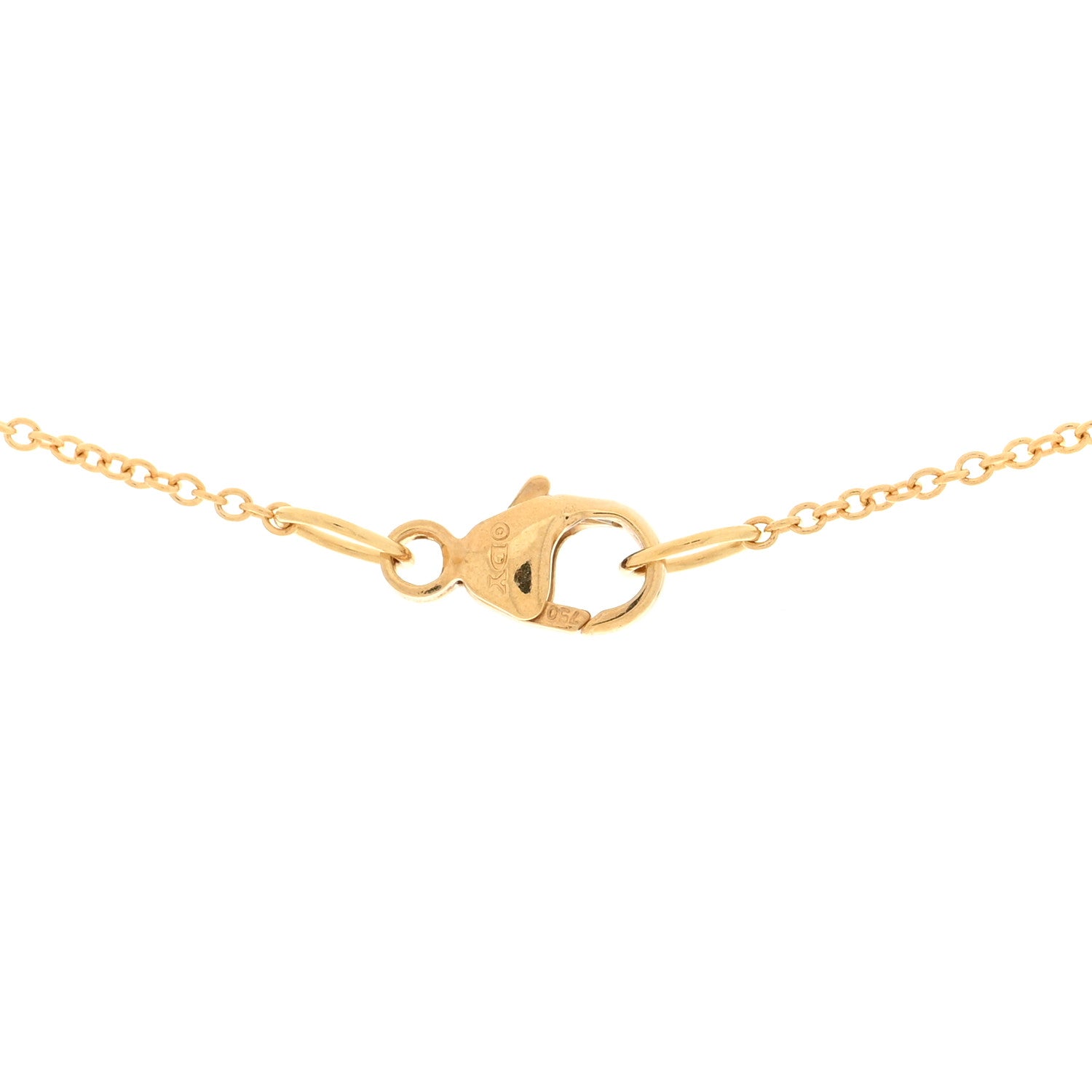 David Yurman 18K Yellow Gold Blue Sapphire Diamond Evil Eye Necklace 4 of 5