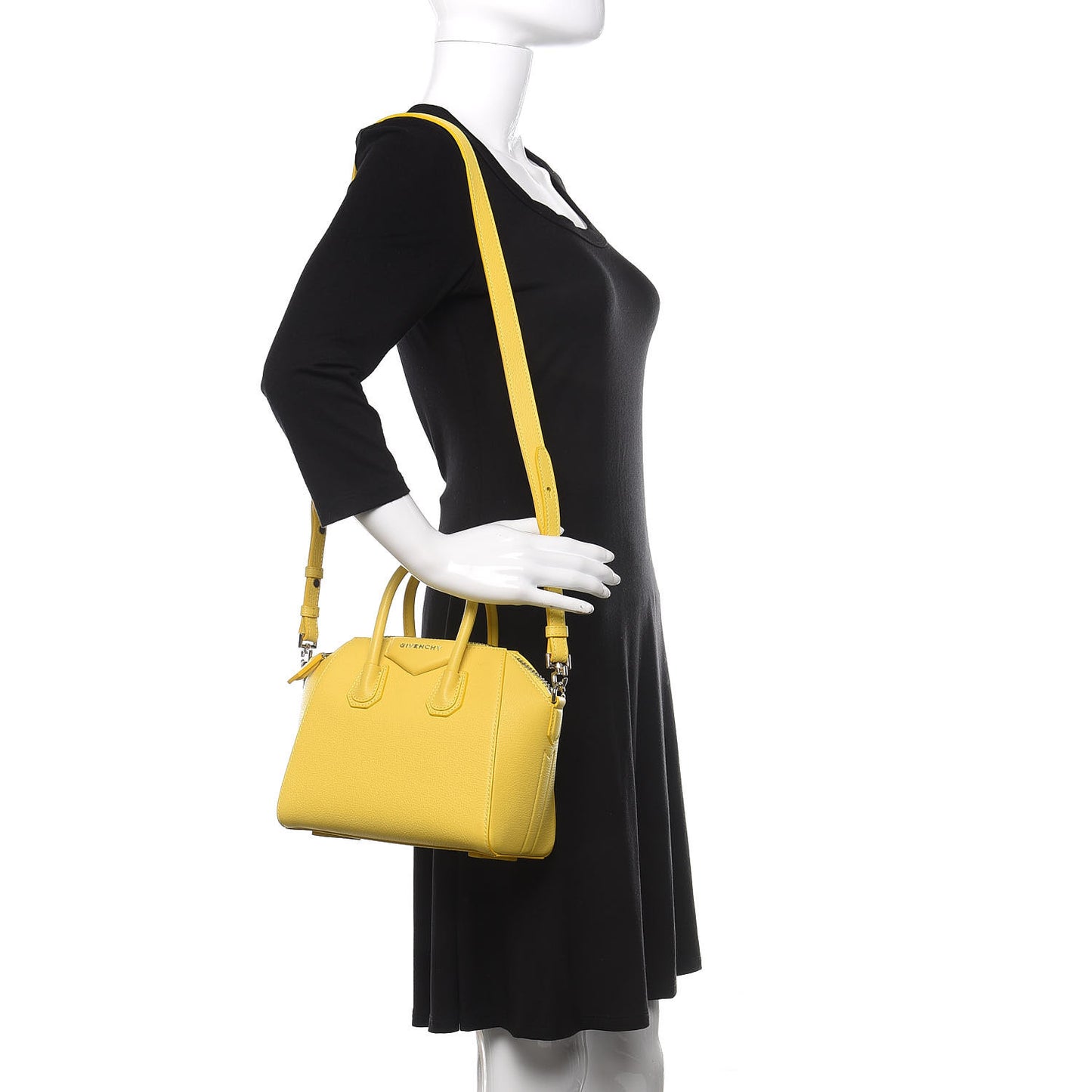 Sugar Goatskin Mini Antigona Yellow