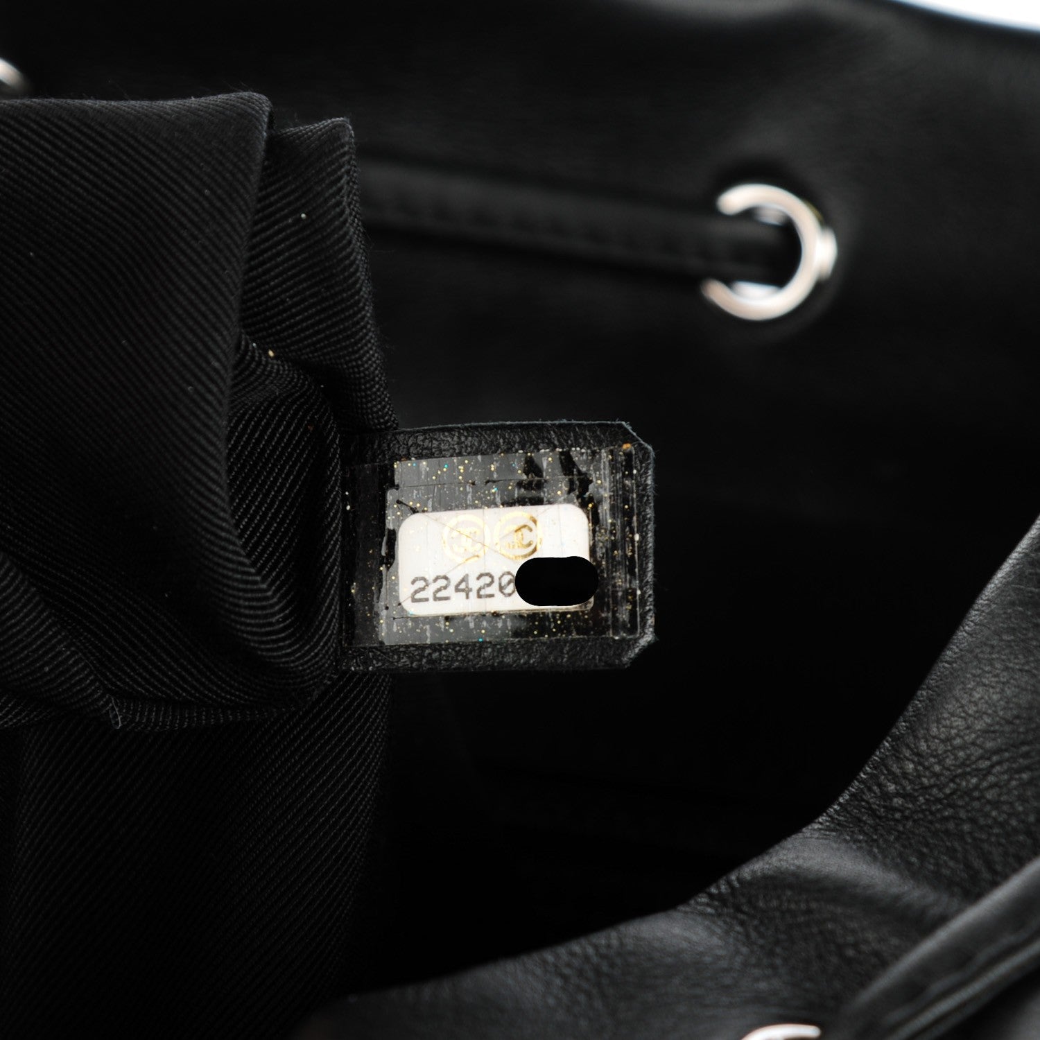 Chanel Calfskin Chevron Quilted Large Urban Spirit Backpack Black 8 of 9