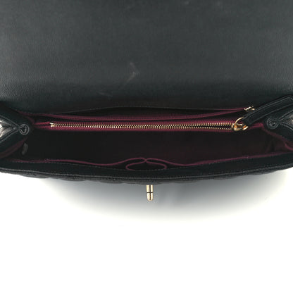 Chanel Caviar Quilted Medium Coco Handle Flap Black 5 of 12