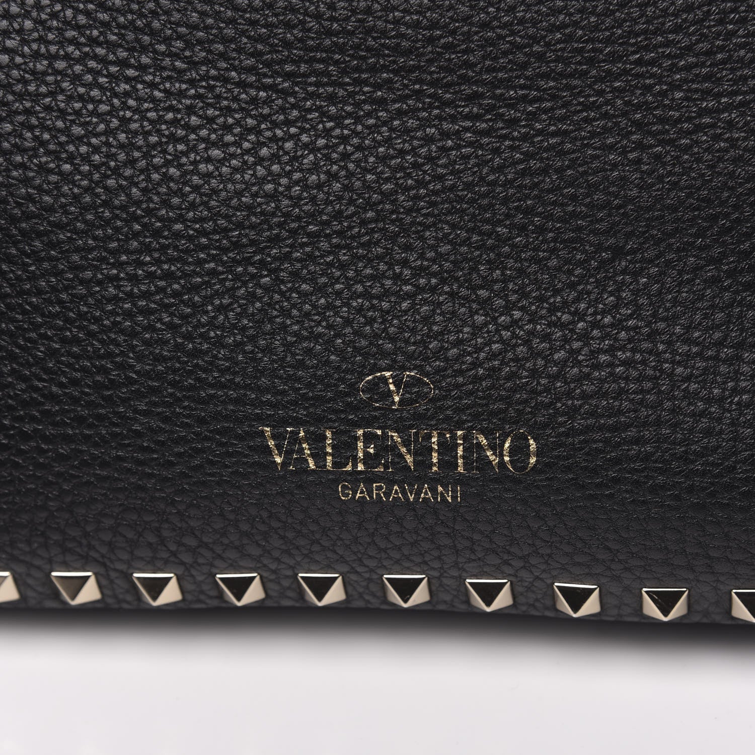 Valentino Garavani Pebbled Calfskin Large Rockstud Flip-Lock Messenger Bag Black 9 of 9