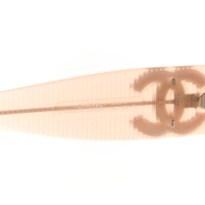 Chanel Acetate Rectangle CC Sunglasses 5493-A Light Orange 5 of 6