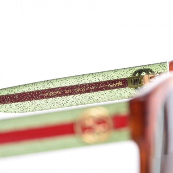 Round Eye GG Web Glitter GG0035S Sunglasses Tortoise