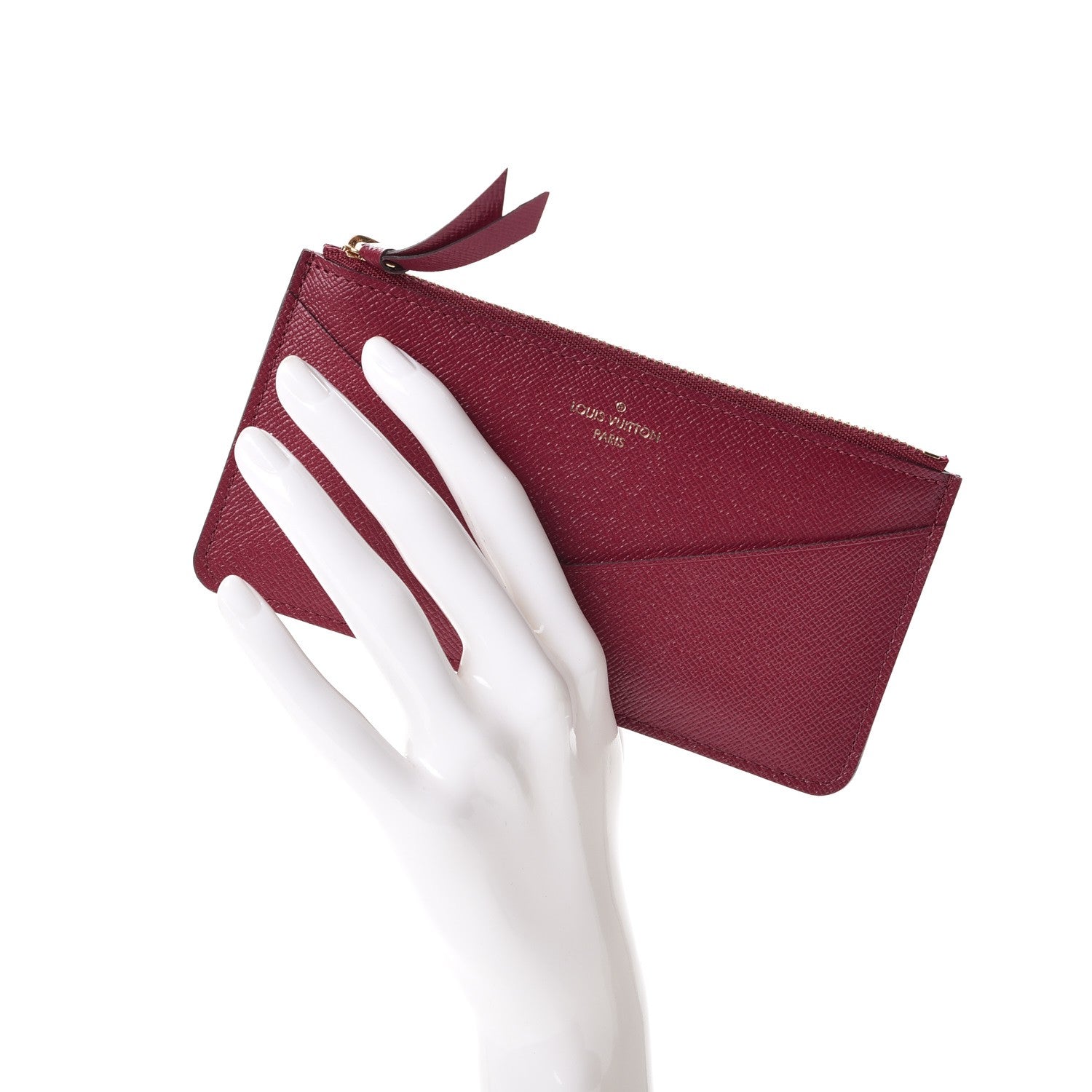 Louis Vuitton Calfskin Jeanne Wallet Zippered Insert Fuchsia 2 of 7