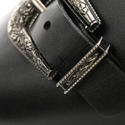 Saint Laurent Calfskin Buckle Jimmy Clog 38.5 Black 9 of 11