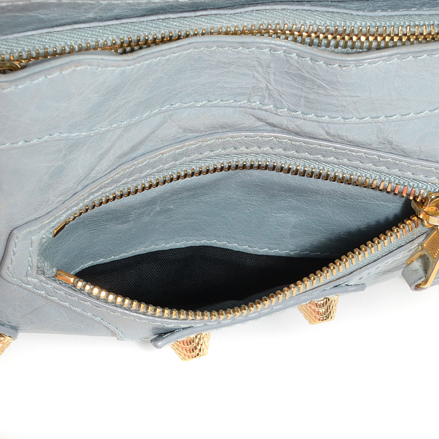 Agneau Giant 12 Gold Hardware Hip Bleu Acier