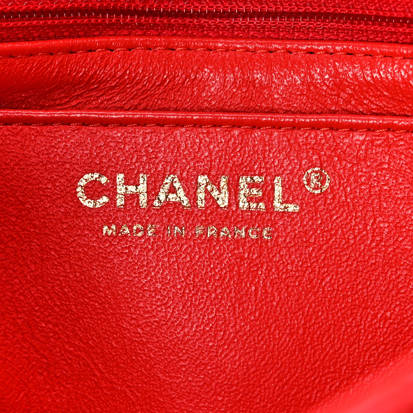 Lambskin Quilted Mini Rectangular Flap Red