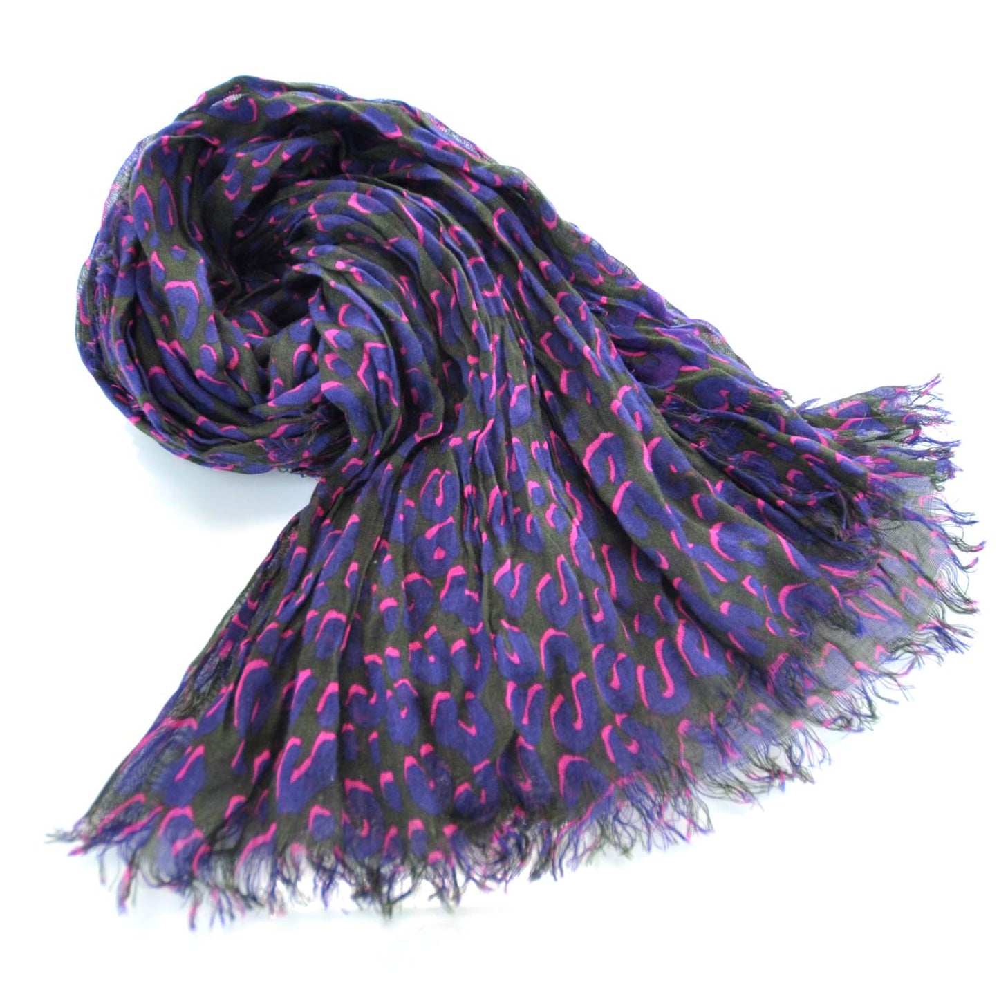Cashmere Silk Leopard Stole
