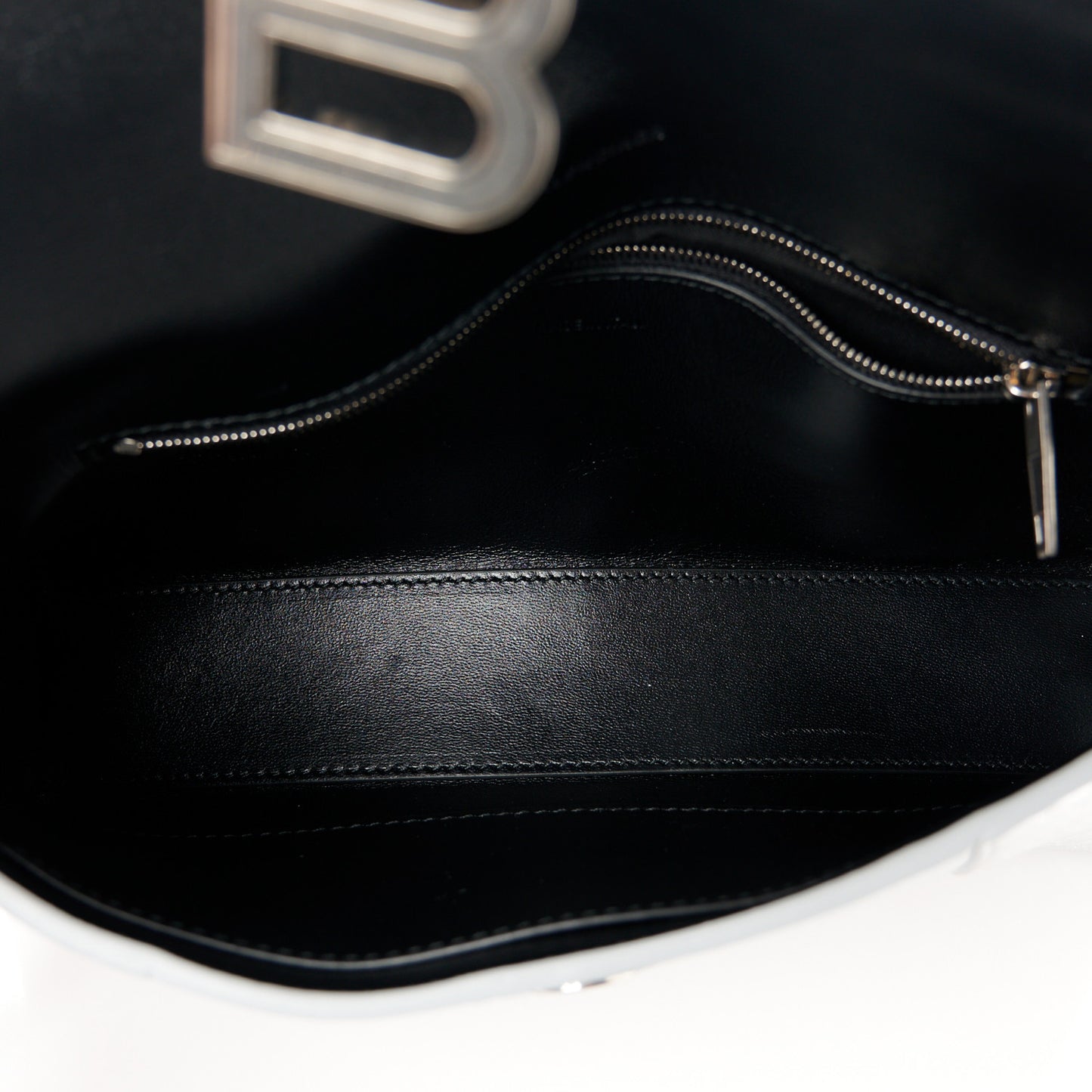 Metallic Calfskin Downtown Chain Shoulder Bag XS Silver