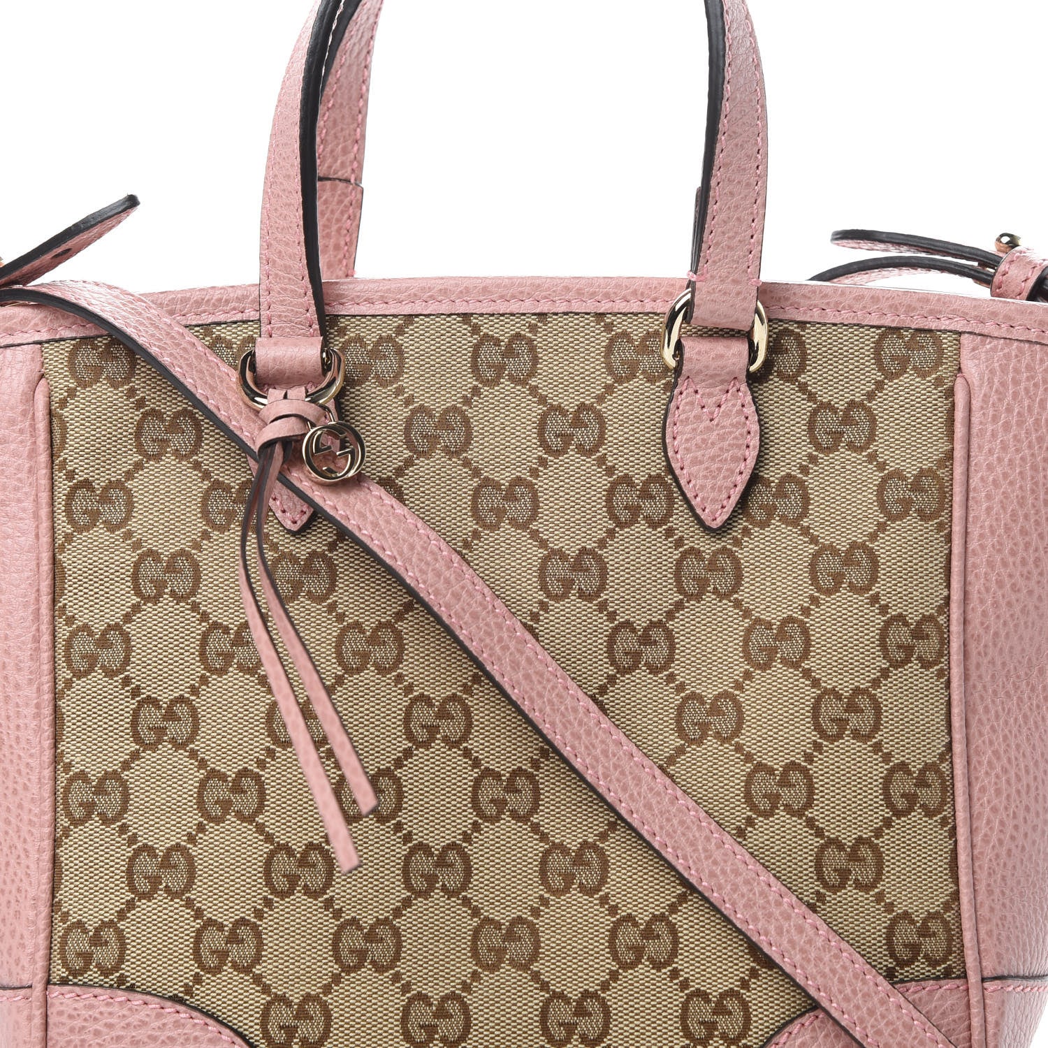 Gucci Monogram Small Bree Tote Beige Soft Pink 8 of 10