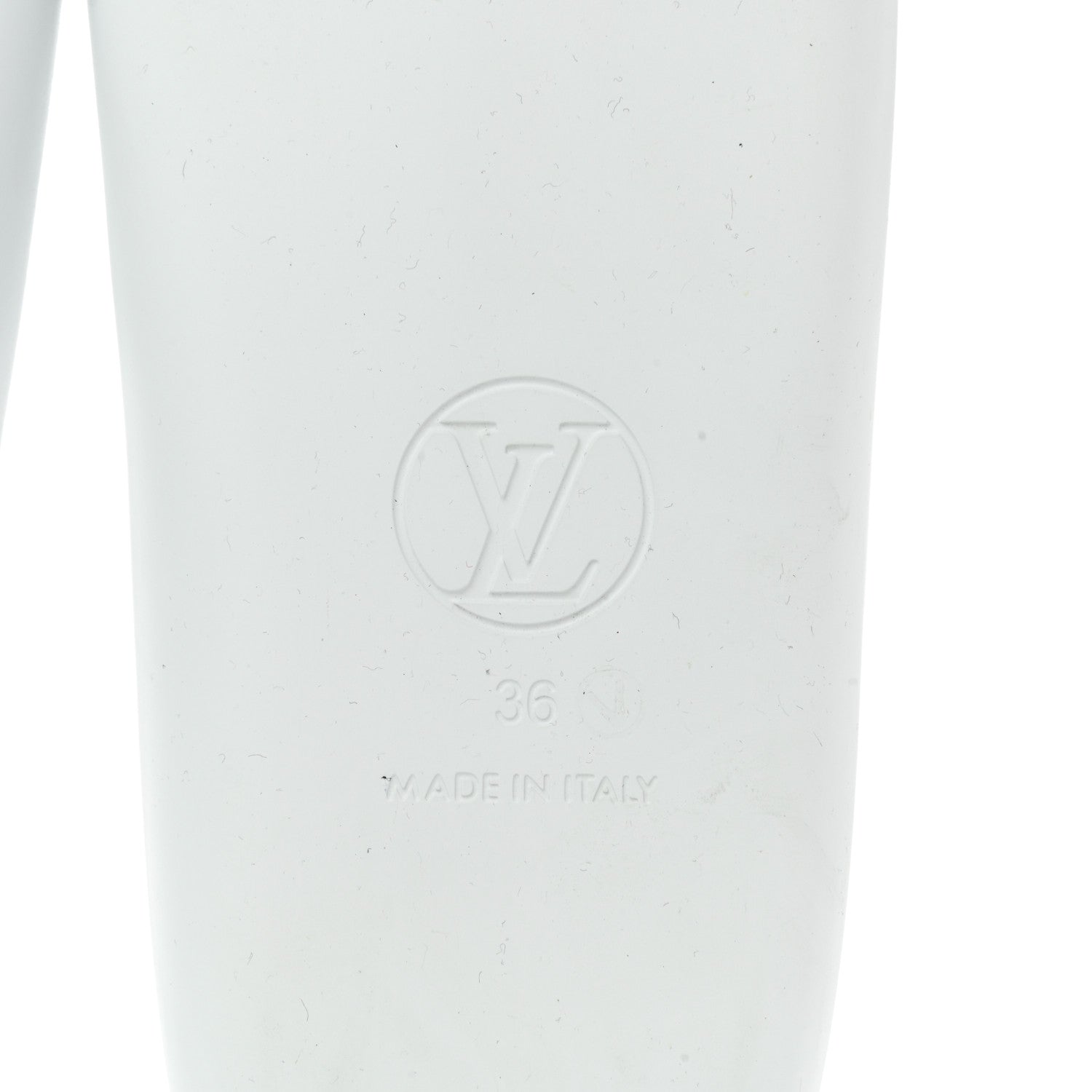 Louis Vuitton Rubber Monogram Embossed Sunbath Flat Mule 36 White 6 of 8