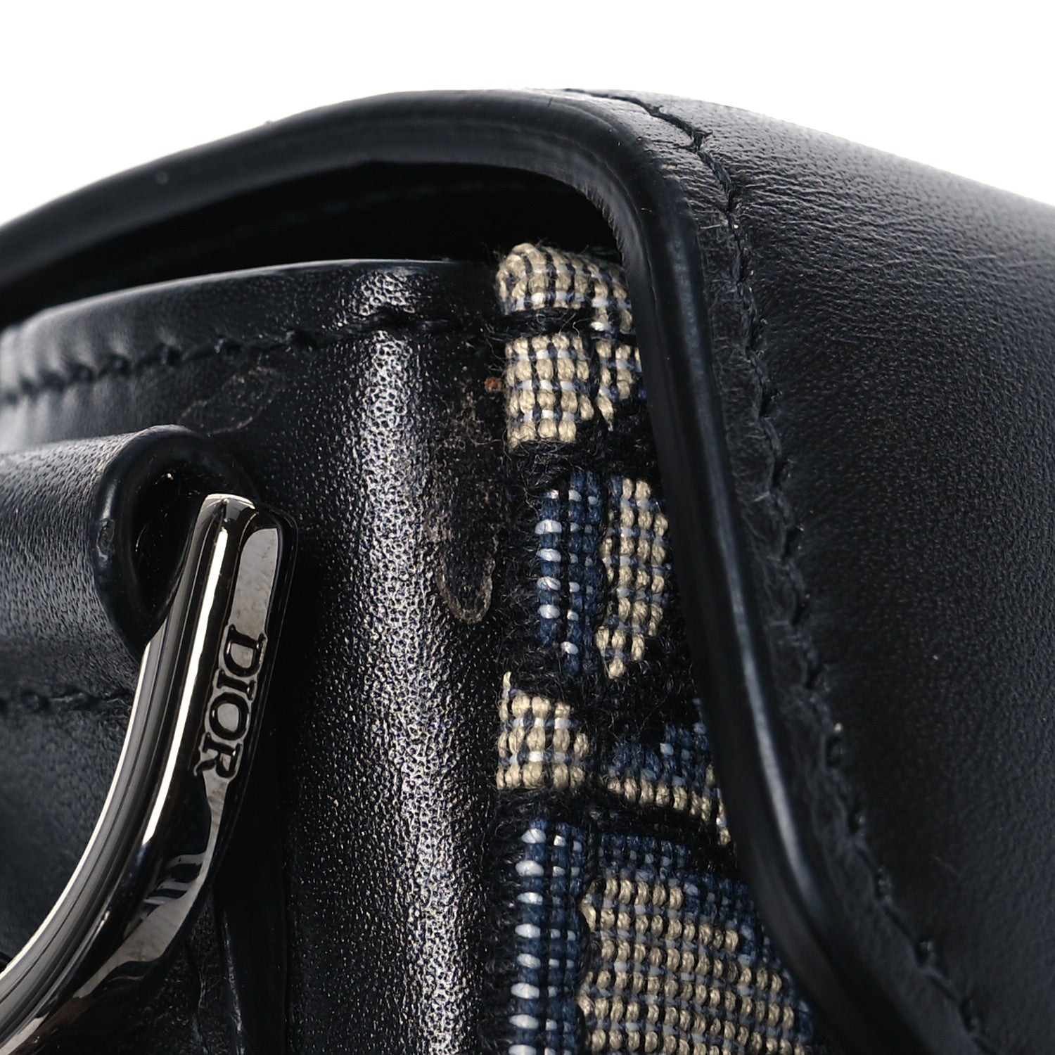 Christian Dior Oblique Smooth Calfskin Messenger Beige Black 13 of 13