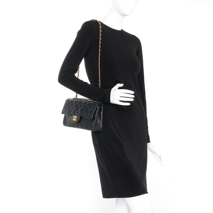 Chanel Lambskin Quilted Small Double Flap Black 2 of 9