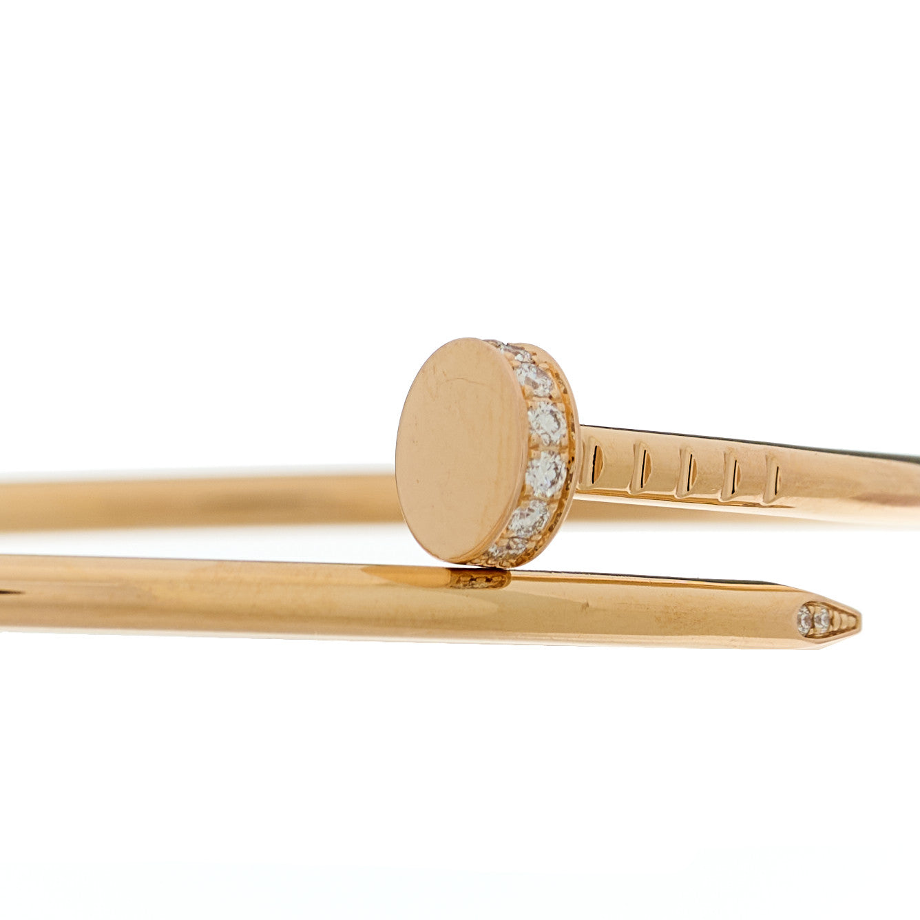 18K Yellow Gold Diamond Small Juste Un Clou Bracelet 18