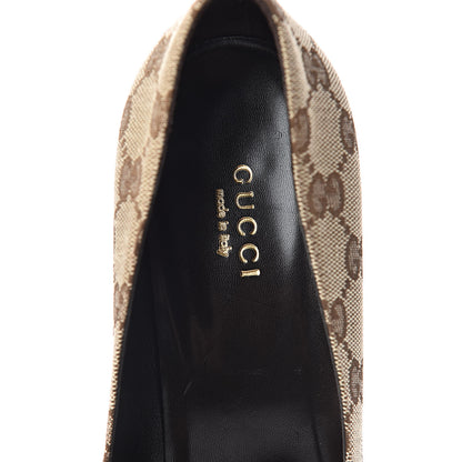 Gucci Monogram Pumps 8 Brown 9 of 12
