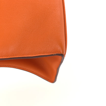 Hermes Swift Kelly Pochette Clutch Orange 16 of 21