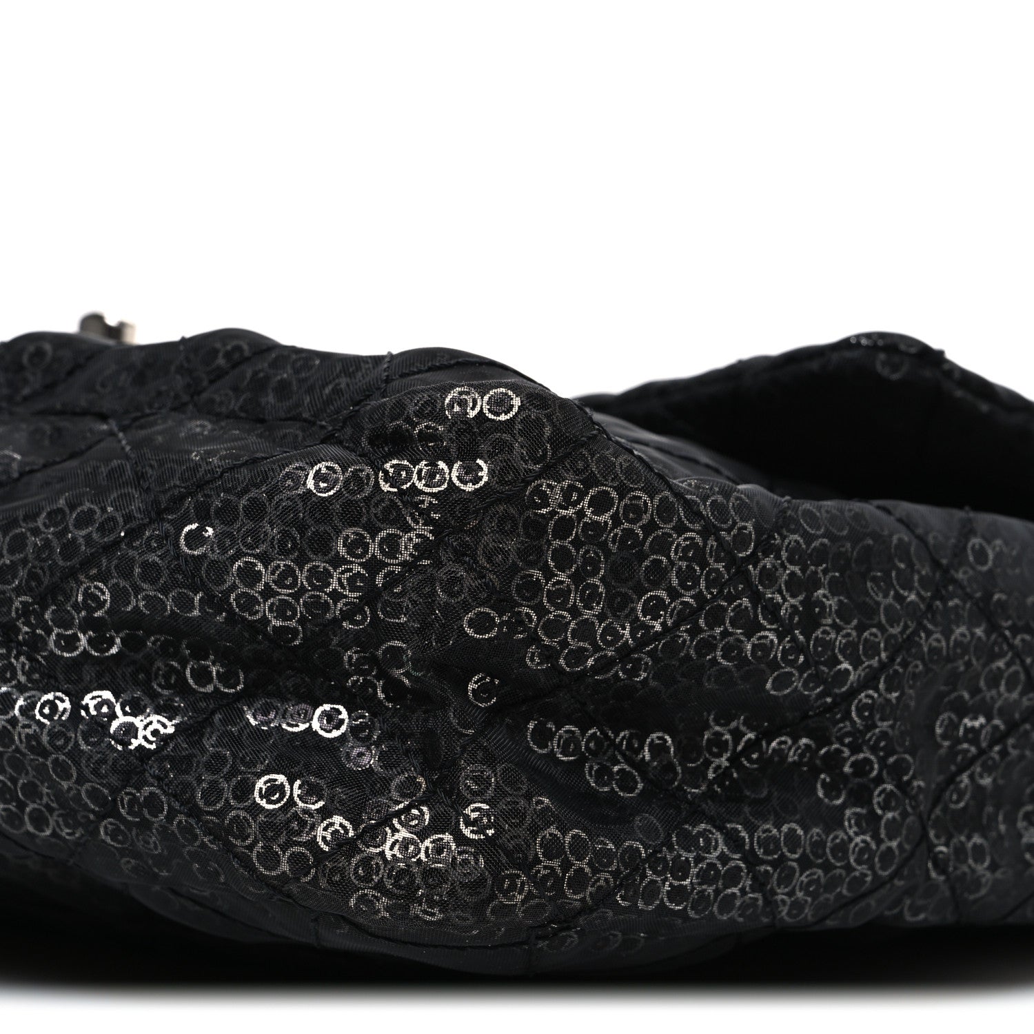 Chanel Hidden Sequin Maxi Flap Black 10 of 11