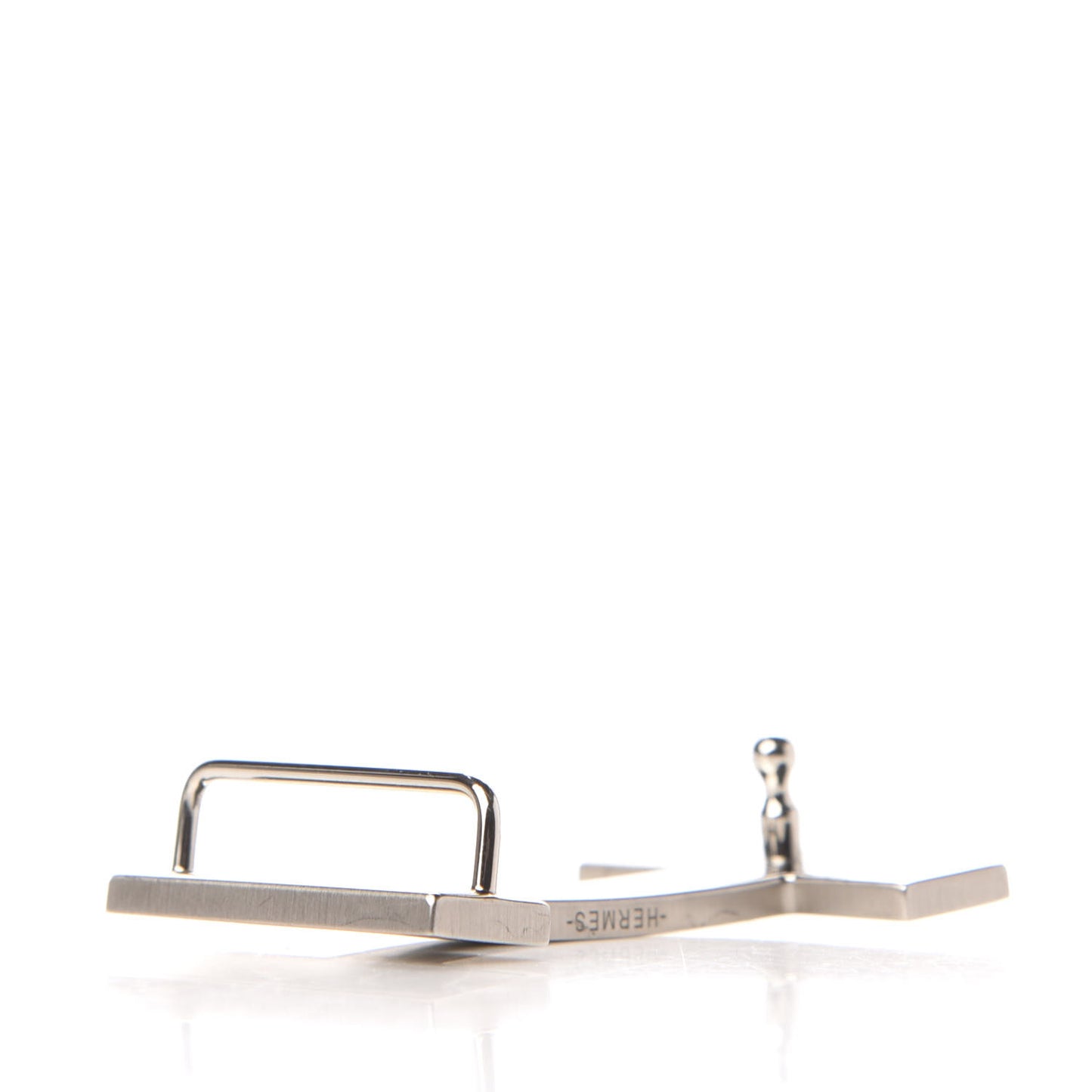 Brushed Palladium 32mm Quizz H Belt Buckle