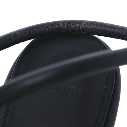 Fendi Nappa Baguette Ankle Strap 30/110mm Platform Sandals 38.5 Black 10 of 12