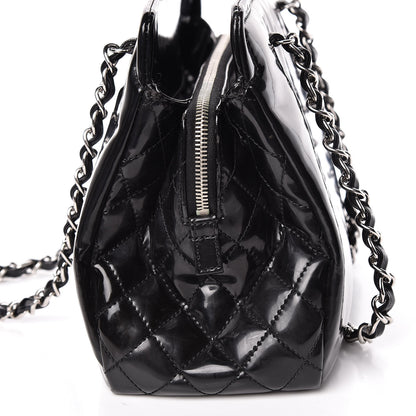Chanel Vinyl Lipstick Ligne Tote Black 19 of 20