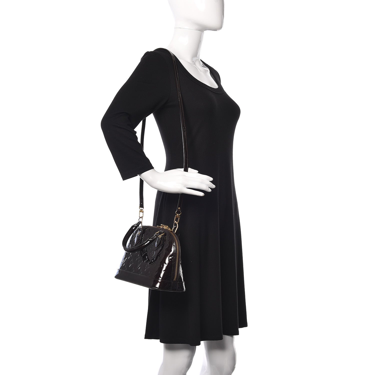 Louis Vuitton Vernis Alma BB Amarante 2 of 11