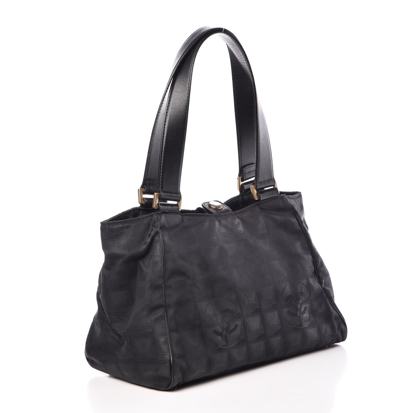 Nylon Travel Shoulder Bag Black