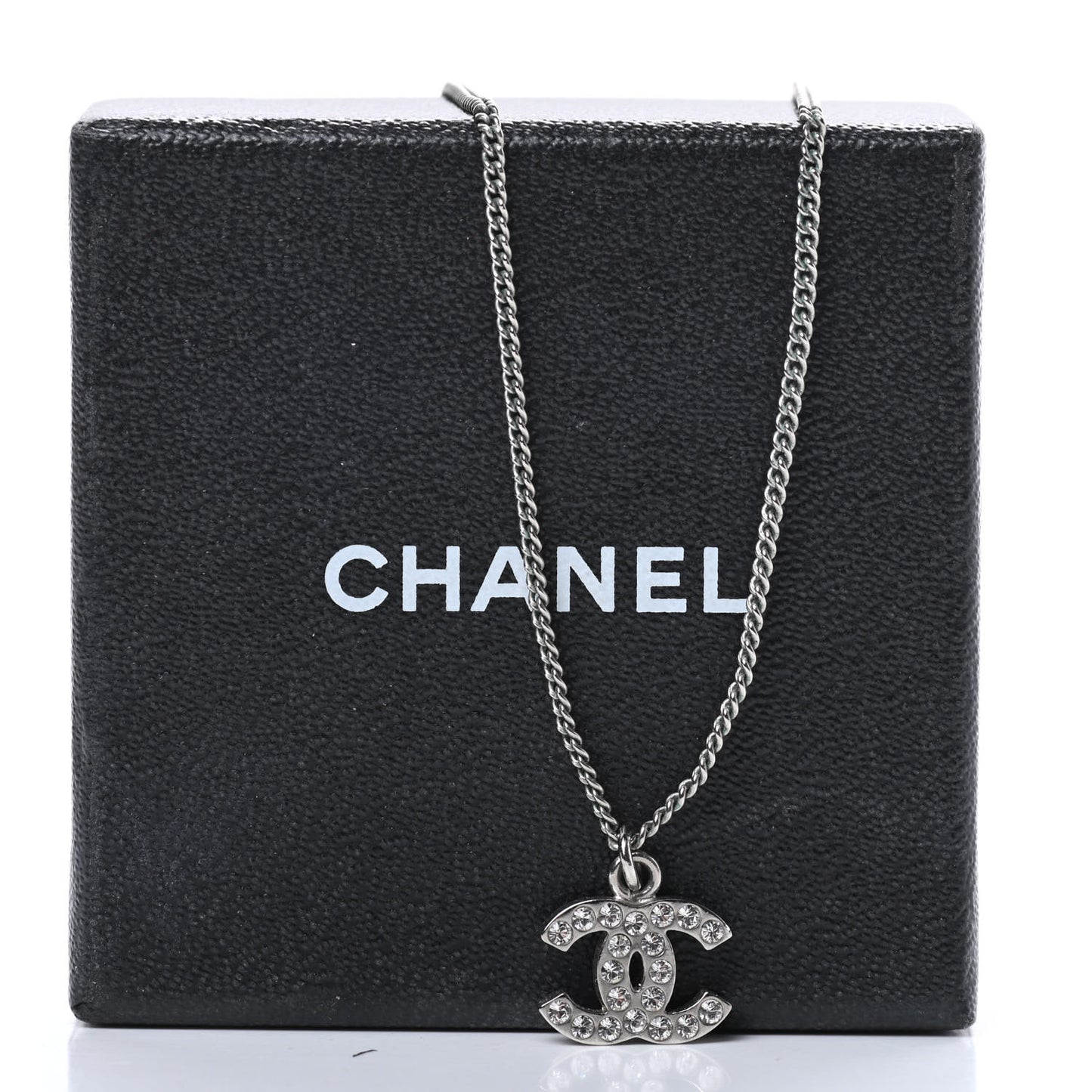 Crystal Timeless CC Necklace Silver