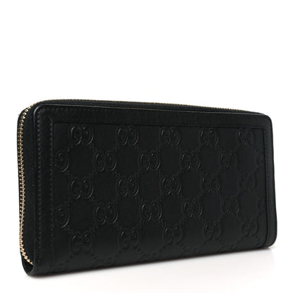 Gucci Guccissima Signature Sukey Zip Around Wallet Black 3 of 8