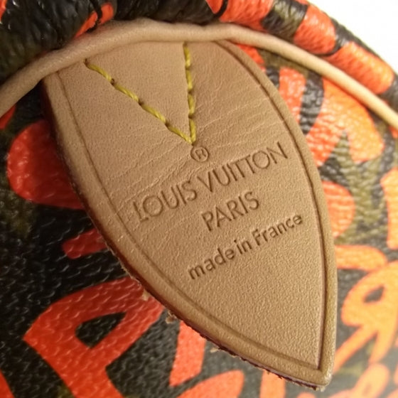 Louis Vuitton Monogram Graffiti Speedy 30 Orange 5 of 7