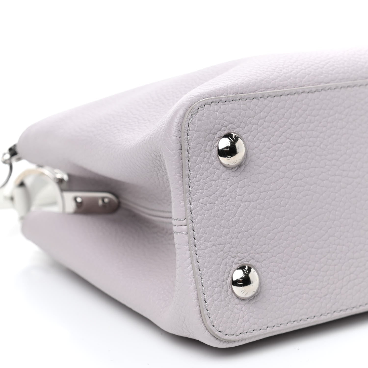 Louis Vuitton Taurillon Capucines PM Brume Olympe Blue White 7 of 8