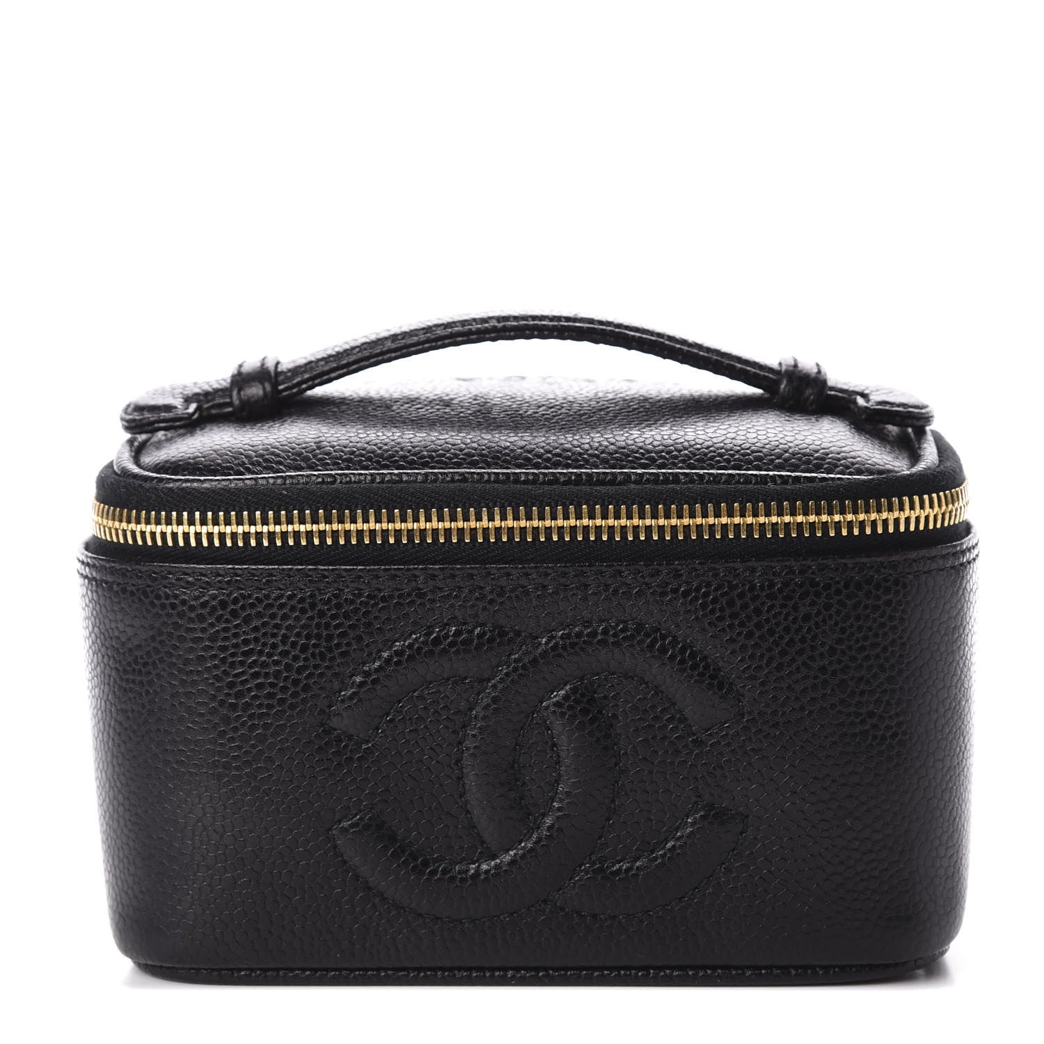 Chanel Caviar Vanity Cosmetic Case Black 1 of 13