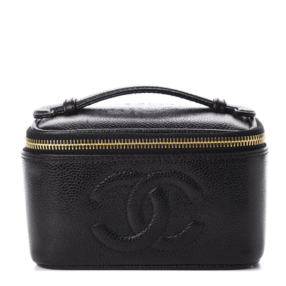 Chanel Caviar Vanity Cosmetic Case Black 1 of 13