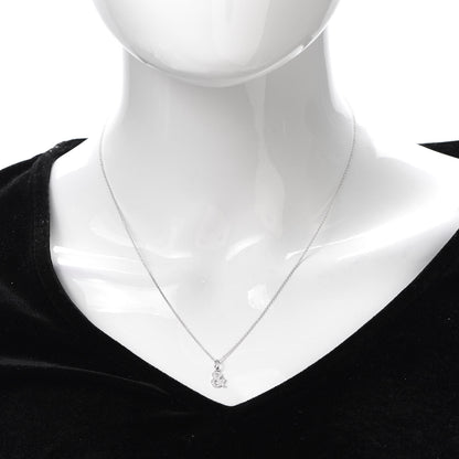 Tiffany 18K White Gold Diamond Small Ampersand Pendant Necklace 2 of 6