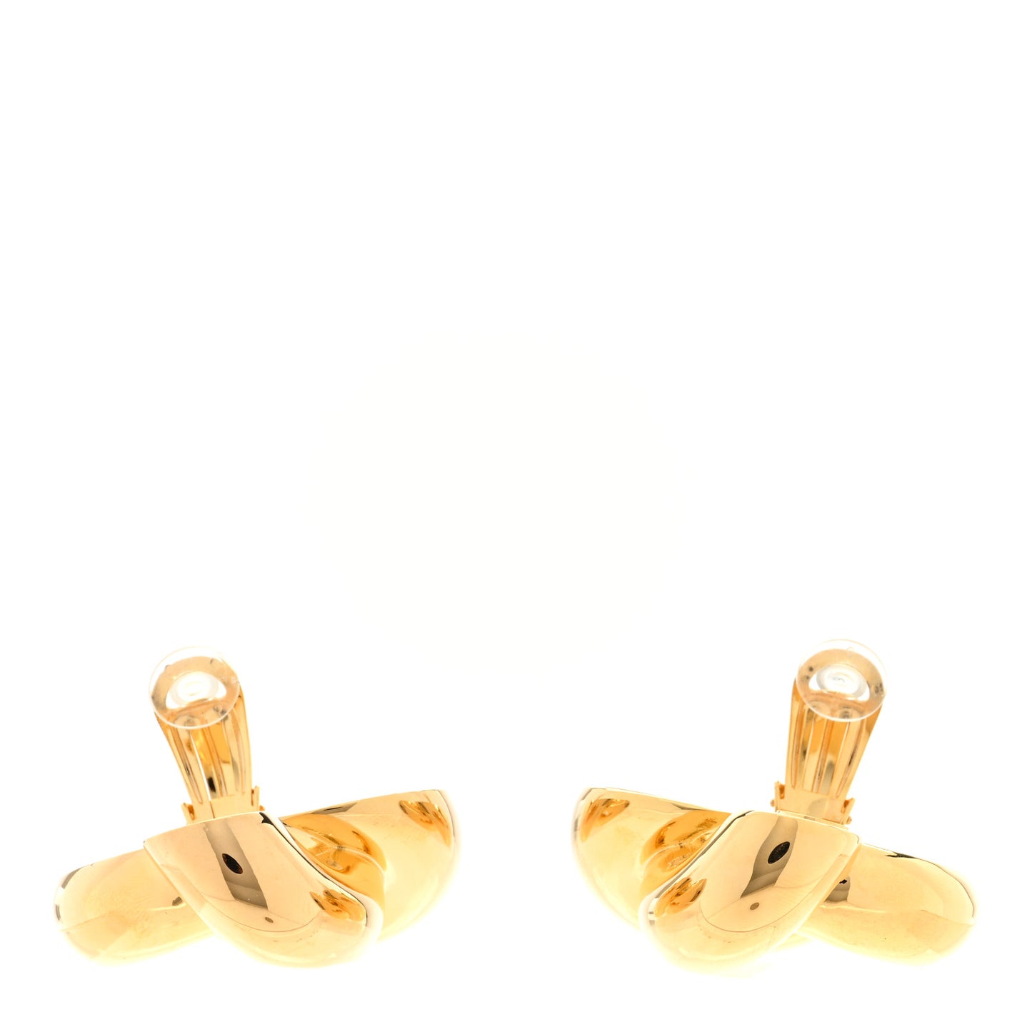 Knot Clip On Earrings Gold