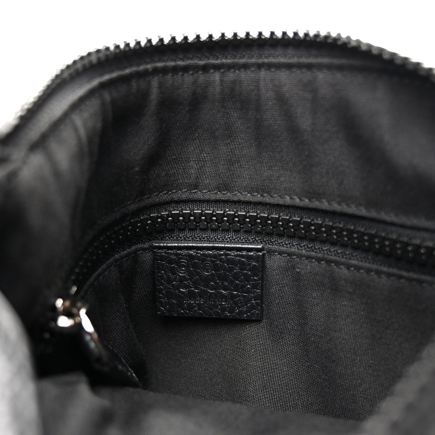 Nylon Monogram Mini Flat Messenger Bag Black