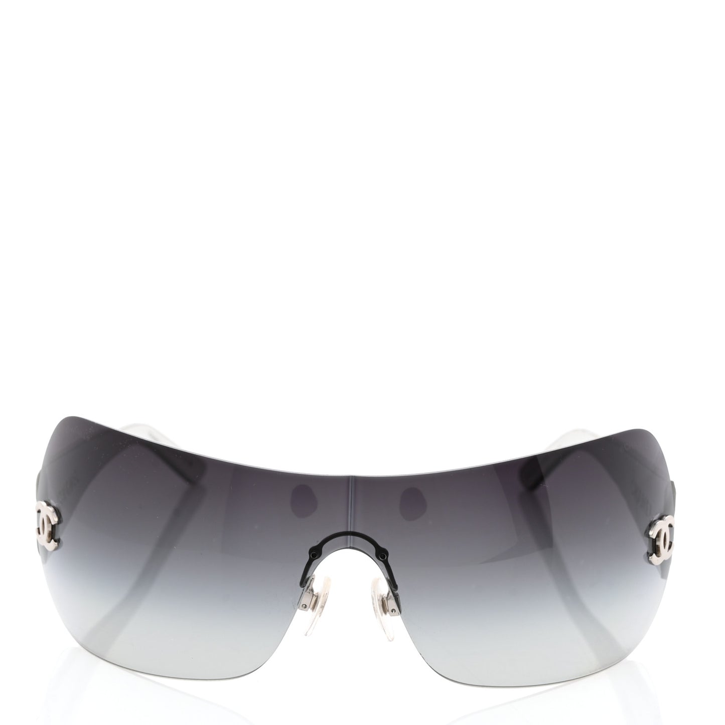Metallic Quilted CC Sunglasses 4157-Q Silver