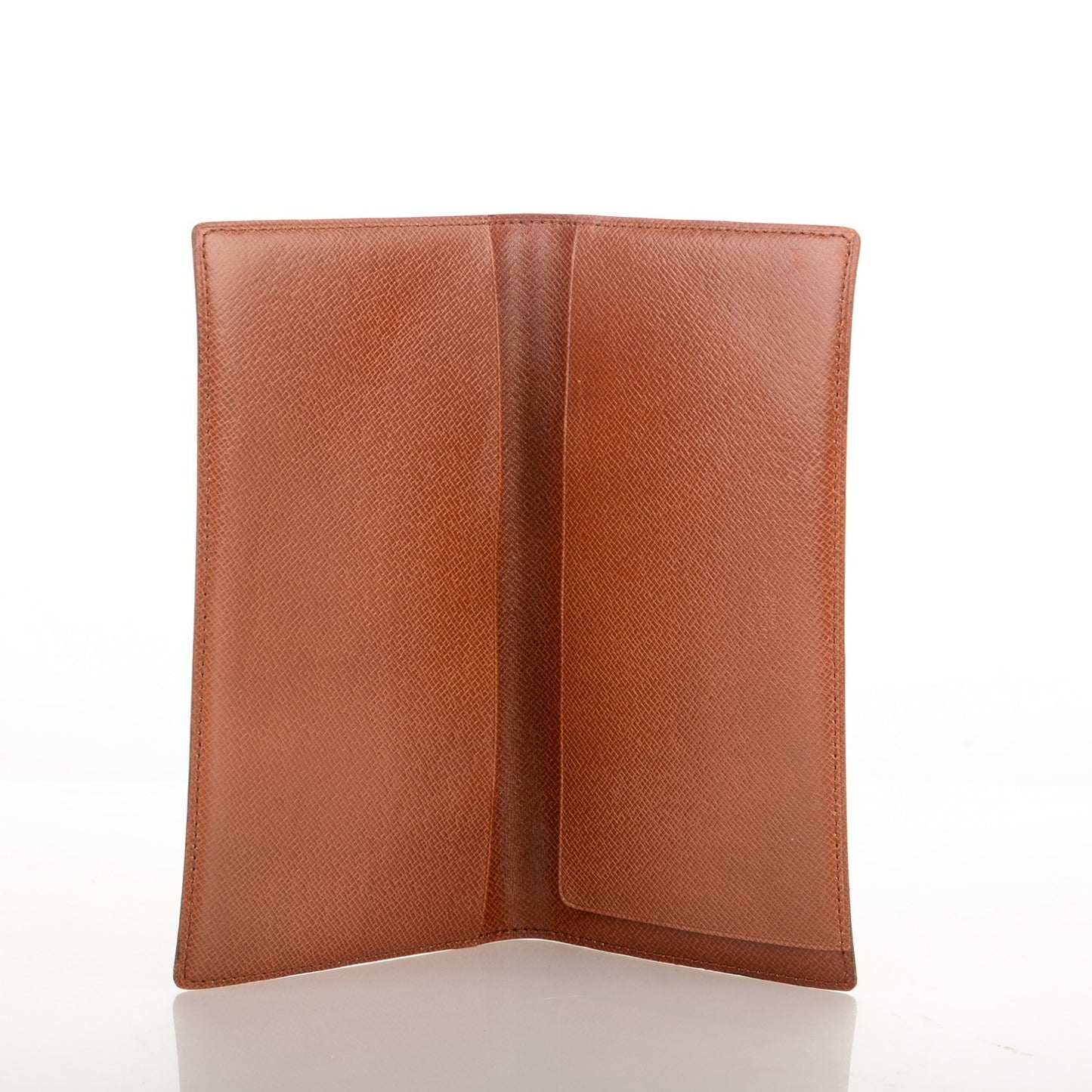 Monogram Simple Checkbook Holder Wallet