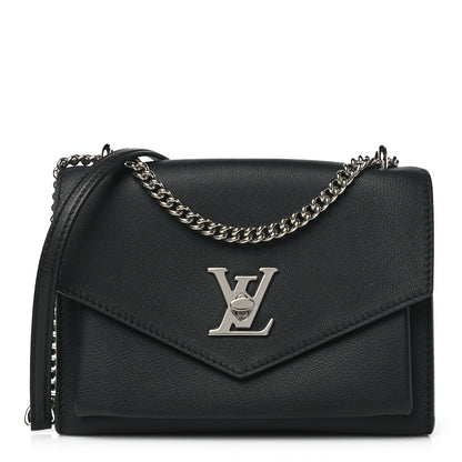 Louis Vuitton Soft Calfskin My Lockme Chain Bag BB Black 1 of 9