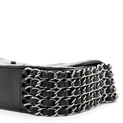Chanel Lambskin Square Quilted 5 Chain Flap Black 10 of 11