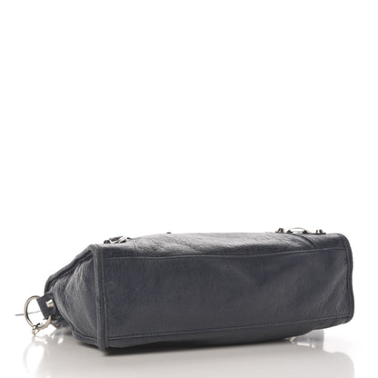 Balenciaga Agneau Classic Silver Hardware S City Bleu Obscur 4 of 12