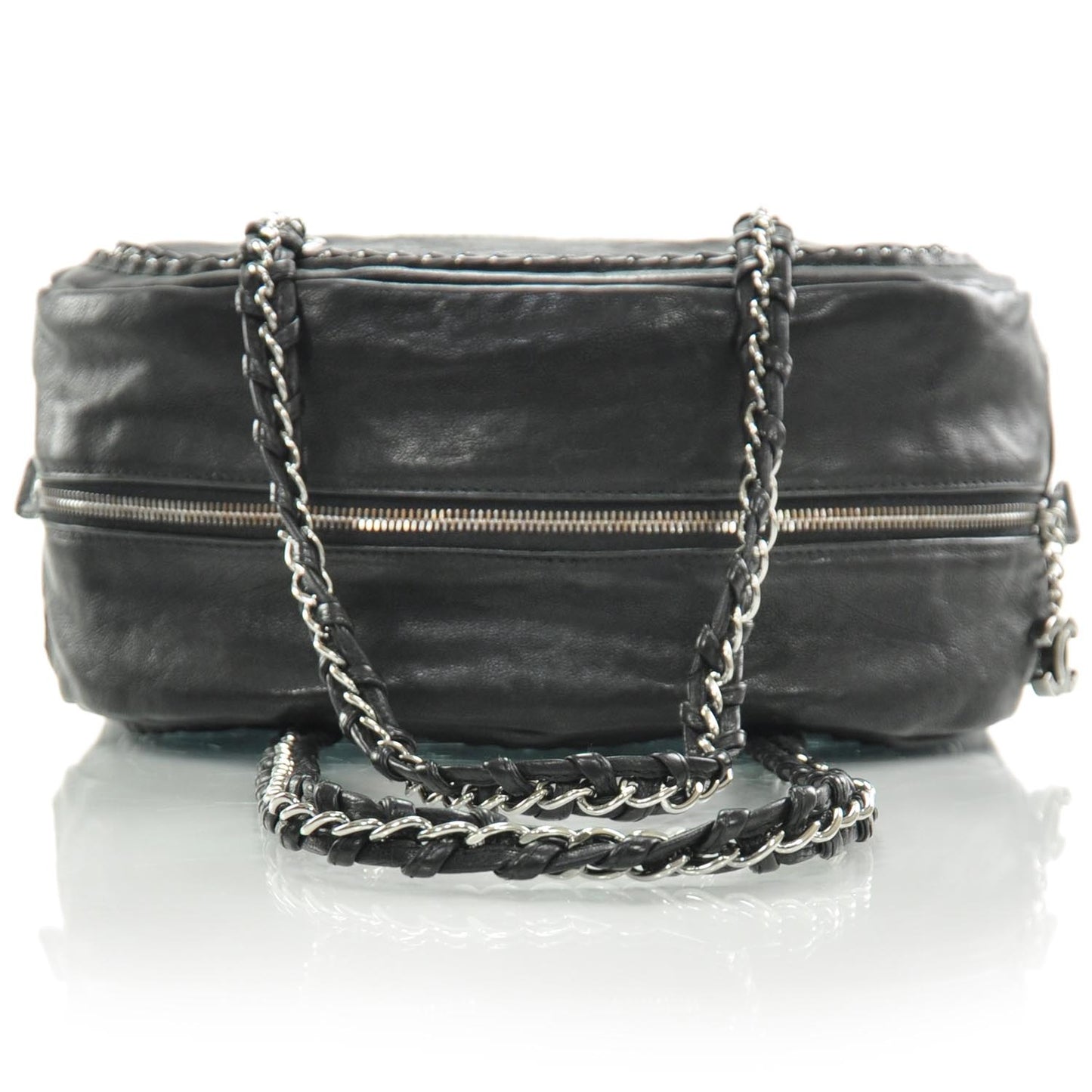 Leather Luxe Ligne Medium Bowler Black